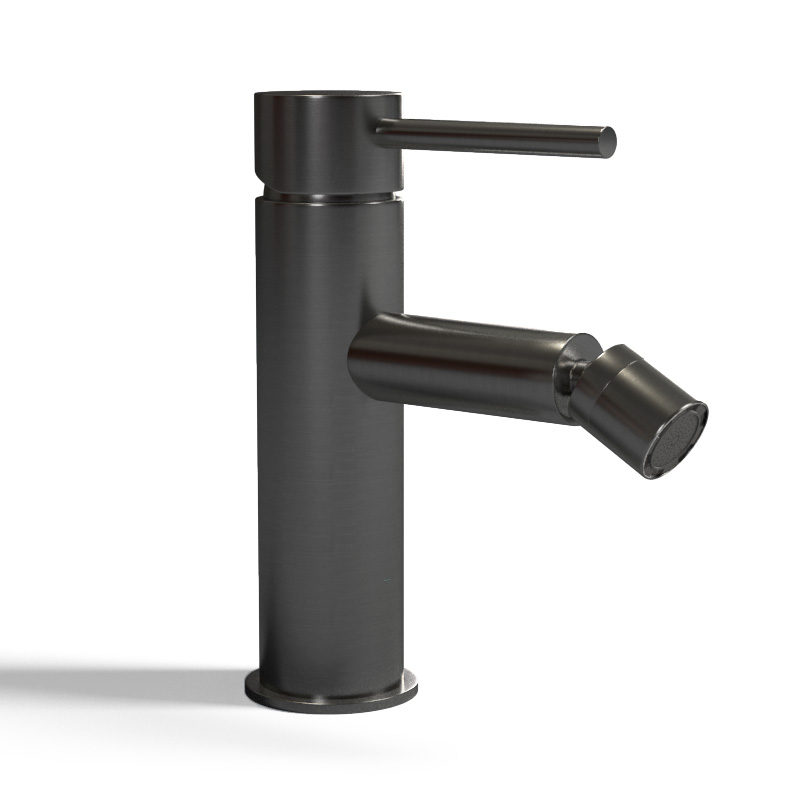 Robinet mitigeur bidet gun métal brossé, Châtelet III