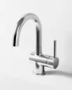 Robinet mitigeur lavabo col de cygne, chrome, Châtelet