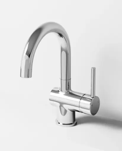 Robinet mitigeur lavabo col de cygne, chrome, Châtelet