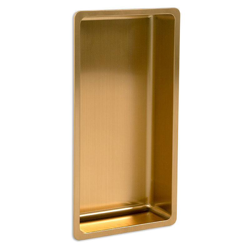 Niche murale inox, 60x30 cm, doré brossé