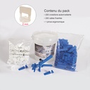 Kit croisillons autonivelants 2MM X200 pince metal