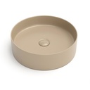 Vasque à poser, 39,4x11,5 cm, Cappuccino beige mat, Art