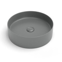 Vasque à poser, 39,4x11,5 cm, Gris ciment mat, Art