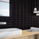 Métro Noir 7.5x15 cm