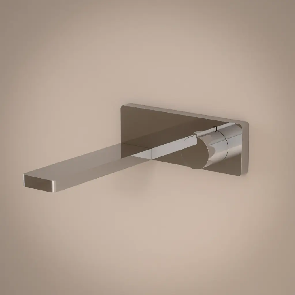 Robinet mitigeur lavabo mural encastré chromé, Carrousel