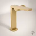 Robinet Mitigeur Lavabo Haut Doré brossé, Carrousel