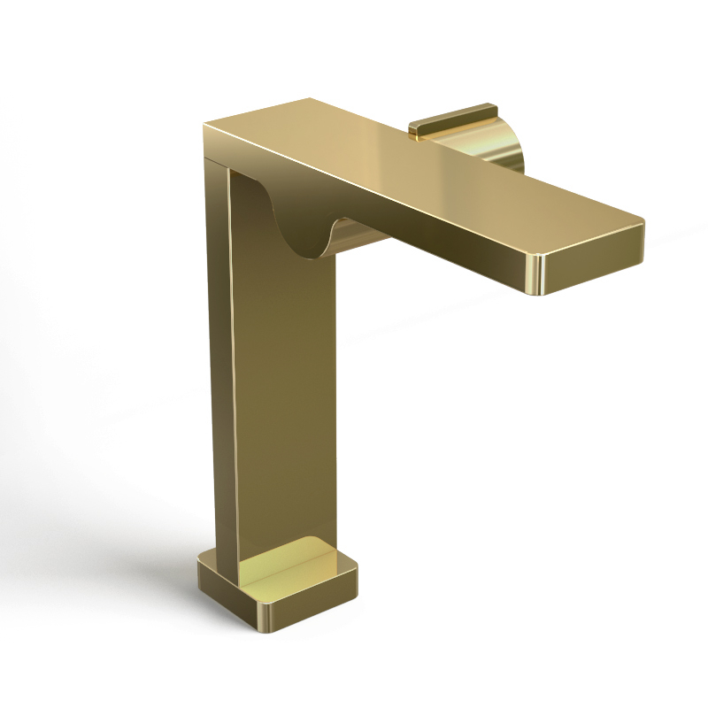 Robinet mitigeur lavabo surélevé doré, Carrousel