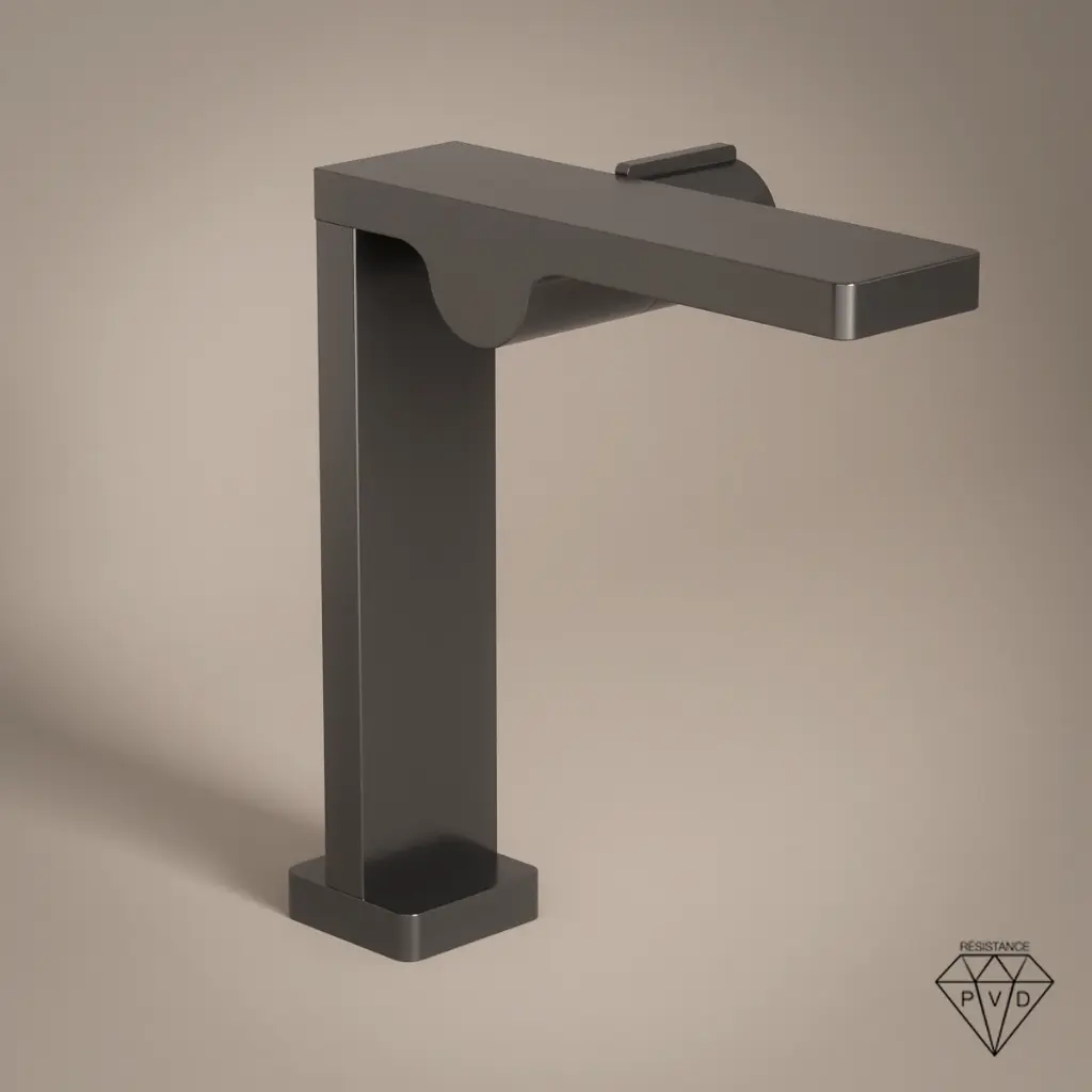 Robinet Mitigeur Lavabo Haut Gun-métal brossé, Carrousel