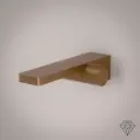 Robinet mitigeur lavabo mural or rose mat, Carrousel