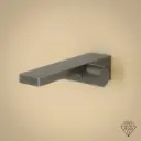 Robinet mitigeur lavabo mural gun métal brossé, Carrousel