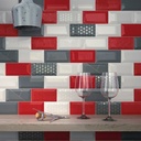 Métro Rouge 7.5x15 cm