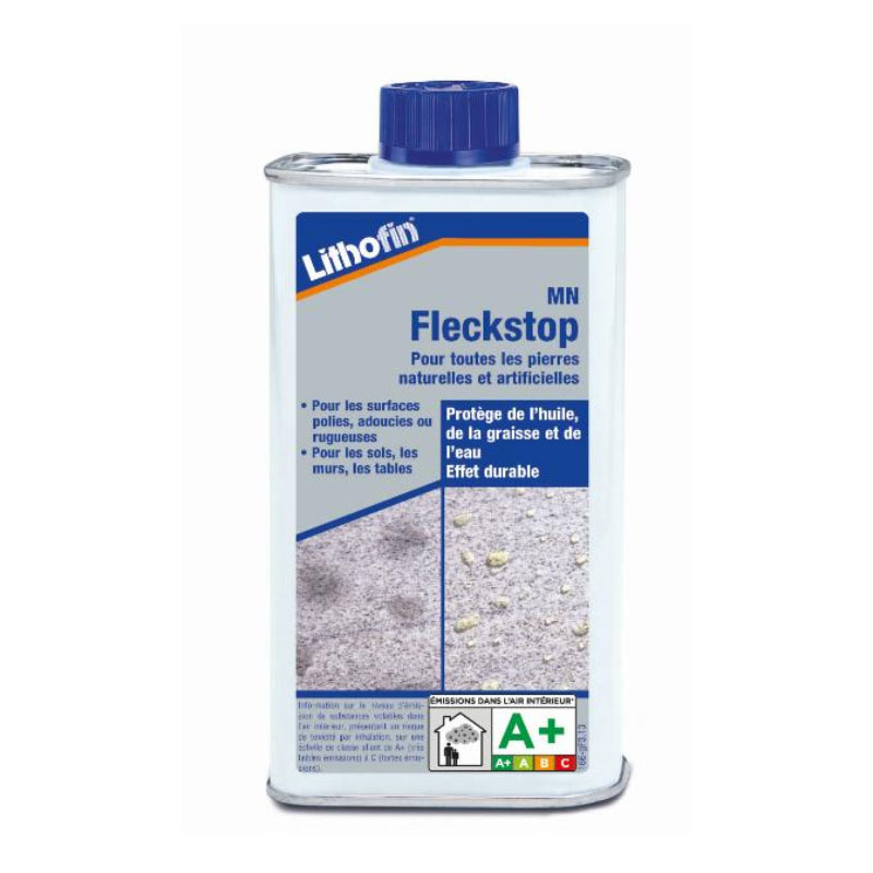 Imprégnation pour les pierres naturelles et le béton, 250ml, Lithofin MN Fleckstop