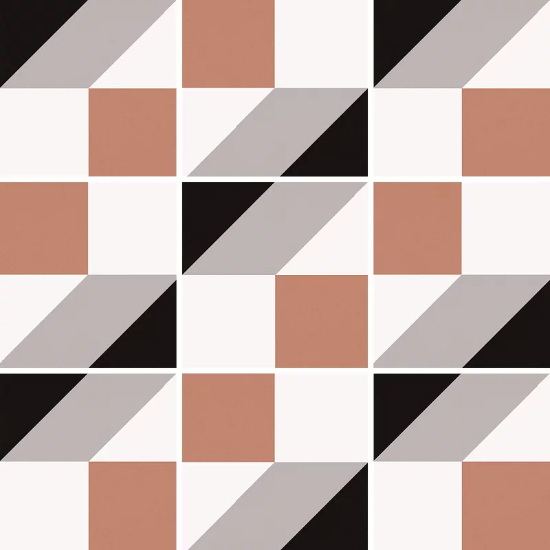 Carrelage mur et sol 20x20 cm esprit carreau de ciment, Karo Cold