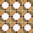 Carrelage mur et sol 20x20 cm esprit carreau de ciment, Korolla Warm