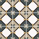 Carrelage mur et sol 20x20 cm esprit carreau de ciment, Korolla Cold