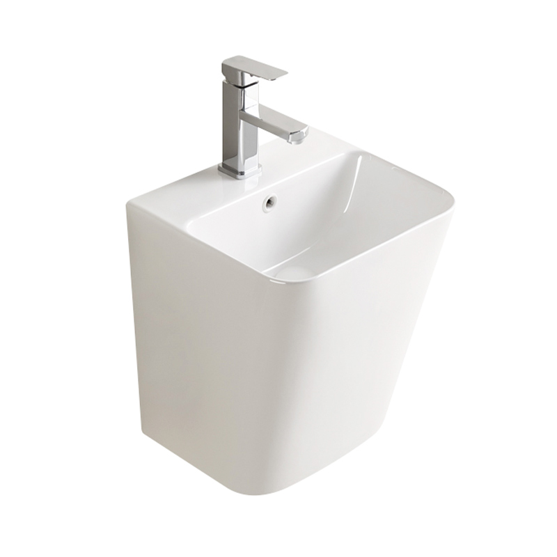Lavabo suspendu, 38x34x44 cm, Blanc Brillant, Enzo
