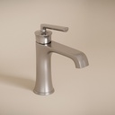 Robinet Mitigeur Lavabo inox brossé, Art Déco 