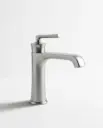 Robinet Mitigeur Lavabo inox brossé, Art Déco 