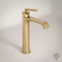 Robinet Mitigeur Lavabo Haut, Art Déco, 2 couleurs