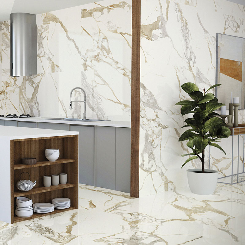 Carrelage sol et mur 60x120 cm Medici Gold brillant