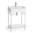 Structure + Vasque, 60x42x88.5 cm, à poser, Inox