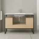 Meuble salle de bain 120 cm, Bambou, Frame