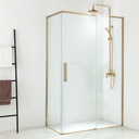 Ensemble complet douche cabine , receveur, colonne de douche, doré, Chatelet