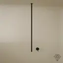 Mitigeur lavabo plafond, noir brossé, Châtelet