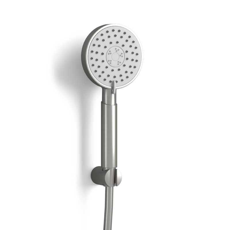Set de douche complet avec douchette 3 fonctions, Châtelet, inox brossé