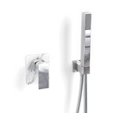 Ensemble mitigeur et set de douche, Marbre Blanc, Infinity Elements