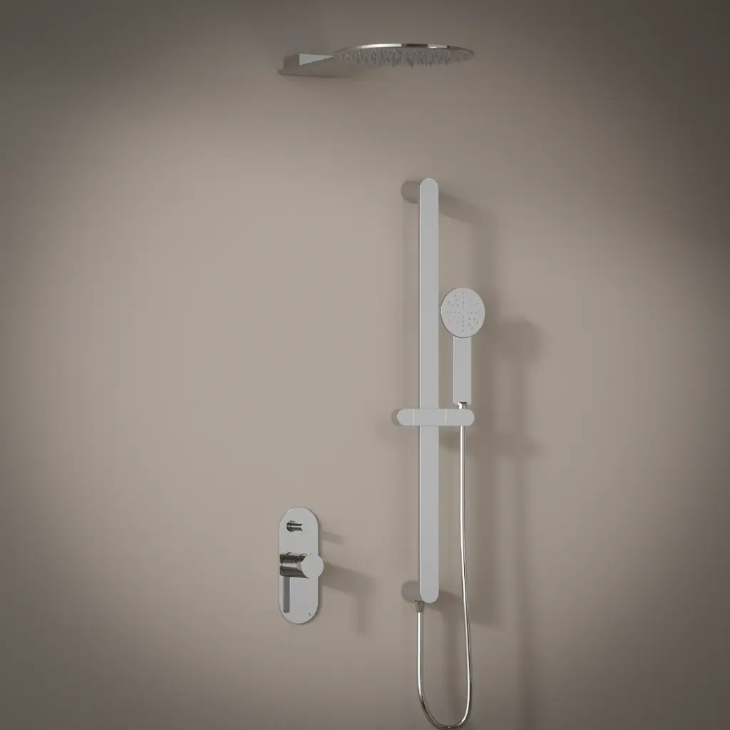 Pack douche mitigeur, douche de tête et douchette, Infinity Flow