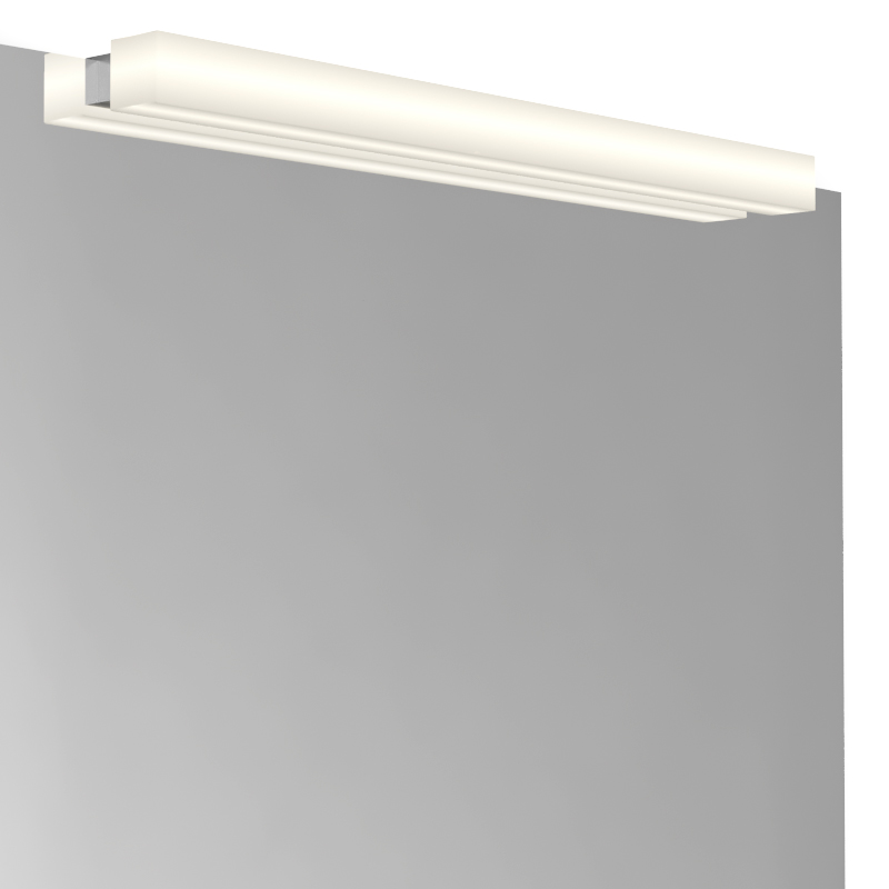 Pack miroir Reflect 120x80 à 140x80 cm et applique Ingo 60 cm