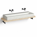 Plan source + Vasque Terrazzo, 140 cm, Beige