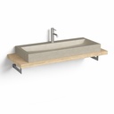 Plan source + Vasque Terrazzo, 120 cm, Beige