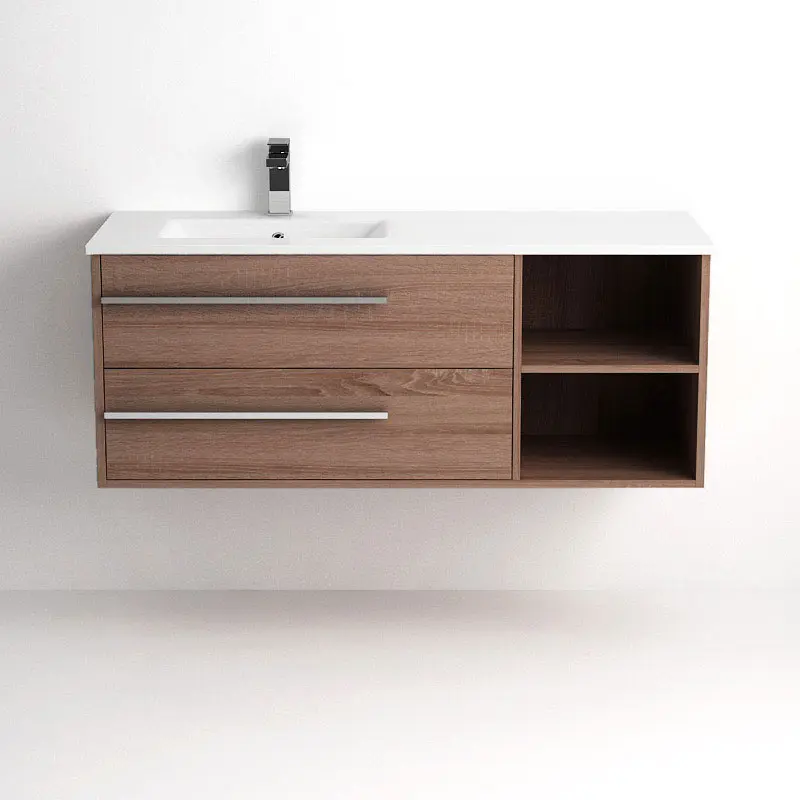 Meuble plan vasque suspendu britannia 120 cm, Tropcoul