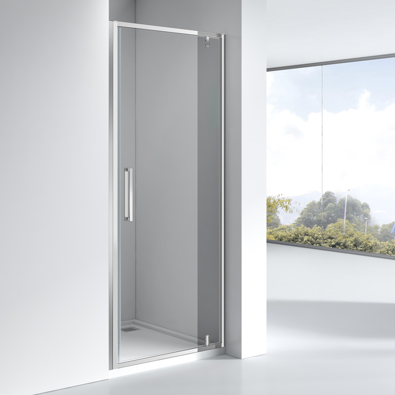 Porte de douche pivotante, Sur-mesure de 58 à 95,4 cm, Chrome, Arena