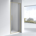 Porte de douche pivotante, Sur mesure de 58 à 95,4 cm, Doré brossé, Arena