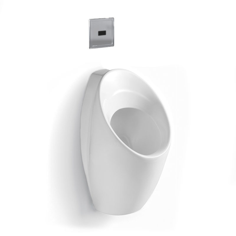 Urinoir mural en céramique, Blanc, avec capteur électronique
