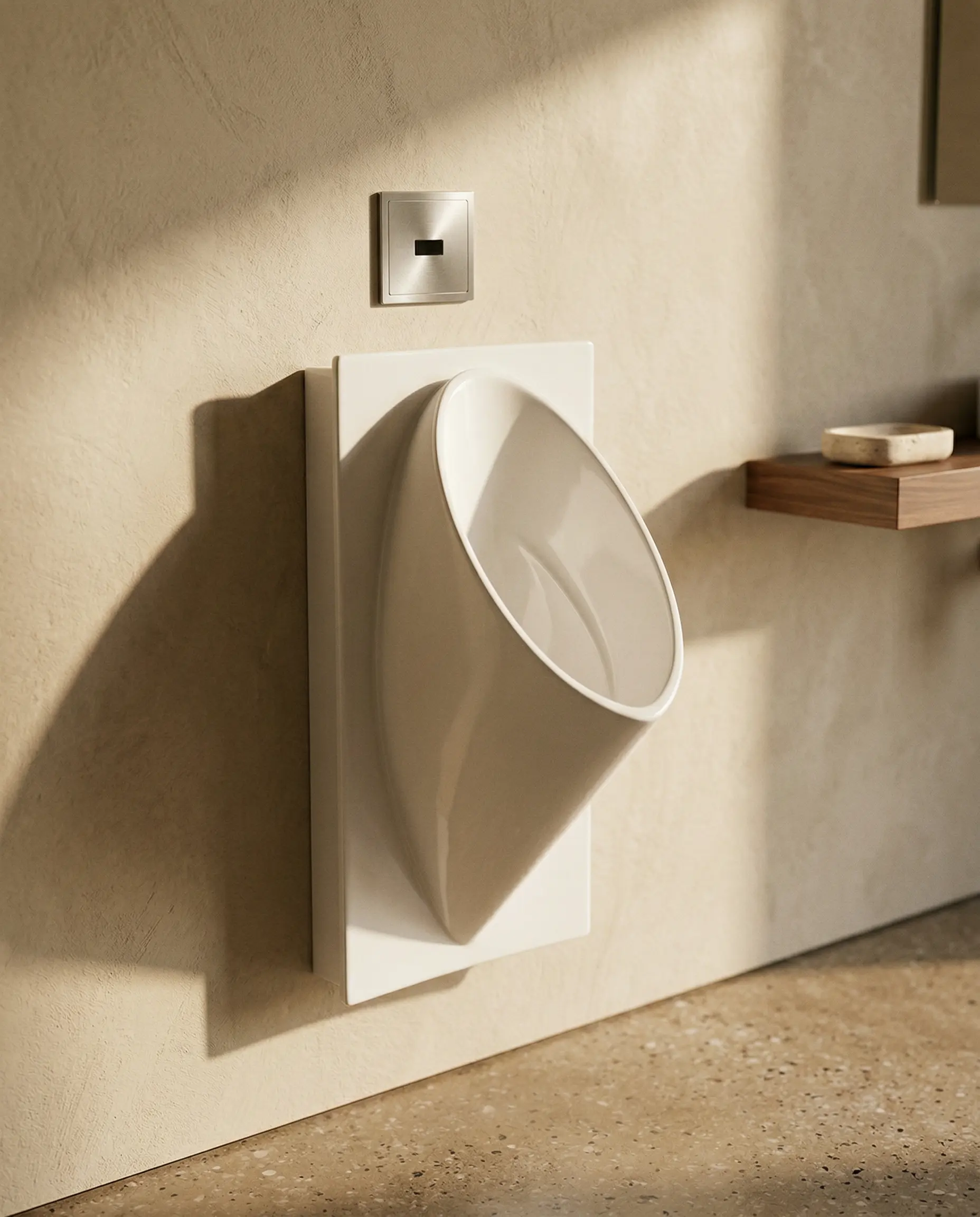 Urinoir mural électronique