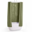 Rideau de douche 150, 200 ou 300 x 200 cm, lin Vert clair, Lino
