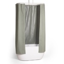 Rideau de douche 150, 200 ou 300 x 200 cm, lin Moka, Lino