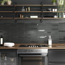 Carreau Switch Navette, Graphite, 4,3x24,3 cm