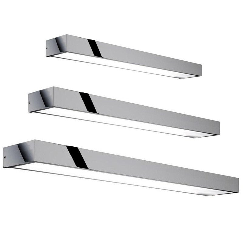 Applique murale salle de bain LED chromée, 40/60/81 cm, Qube