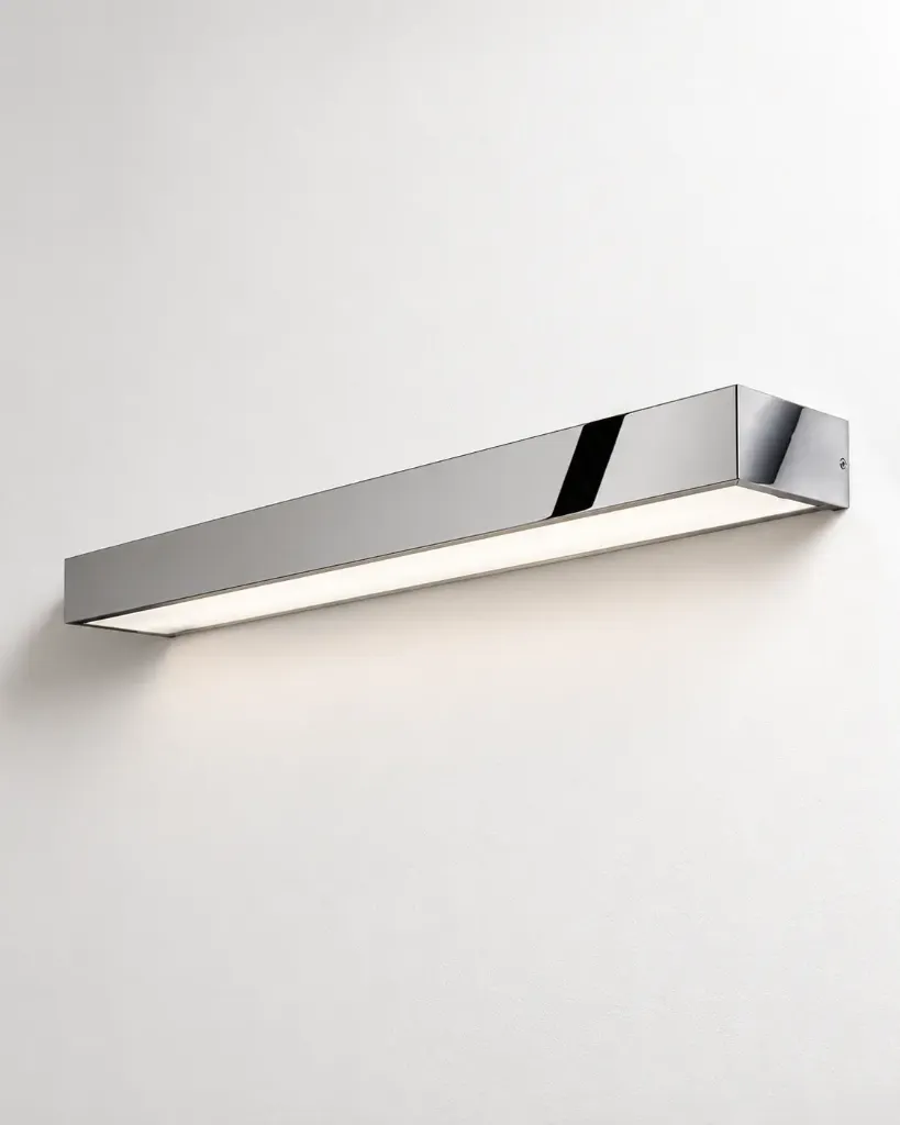 Applique murale salle de bain LED chromée, 40/60/81 cm, Qube