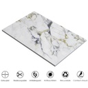 Receveur de douche, 90 x140,160,200cm, aspect Carrara, Nuance