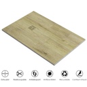 Receveur de douche, 90 x140,  160, 200cm, aspect bois chêne clair, Nuance