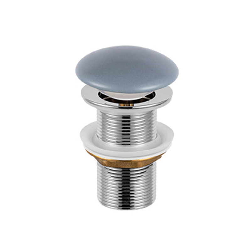 Bonde lavabo Clic-Clac ou Fixe en laiton, Céramique Bleu mat