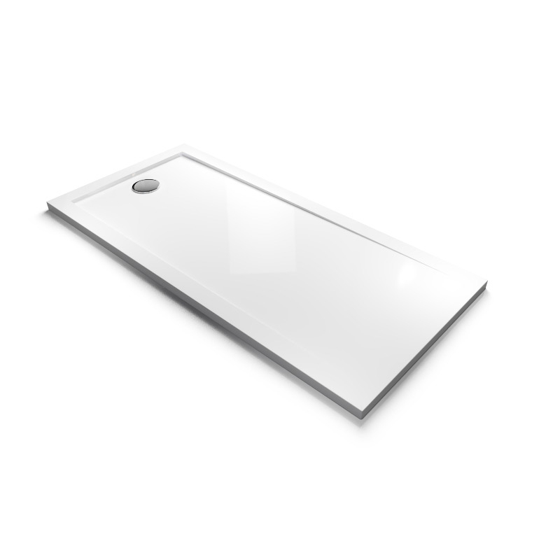 Receveur de douche extra-plat 150x70 et 170x80 cm, acrylique, Bora