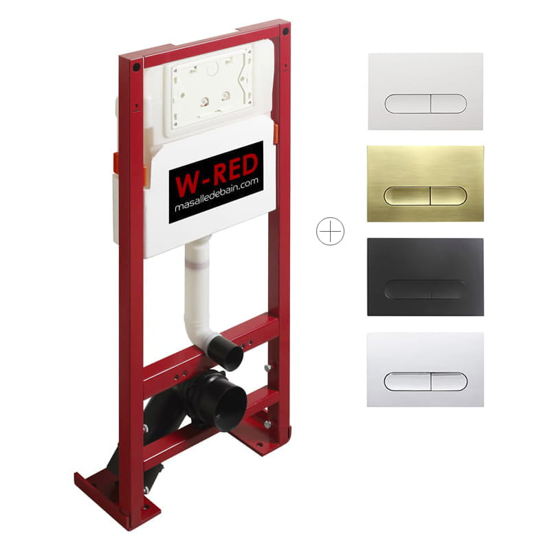 Bati-support STANDARD Autoportant universel, plaque rectangulaire W-RED