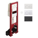 Bati-support ETROIT Autoportant universel, plaque de declenchement avec anneau W-RED